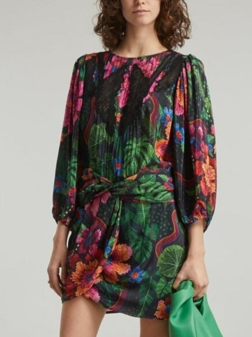 Farm Rio Blooming Garden Blouse Size Small